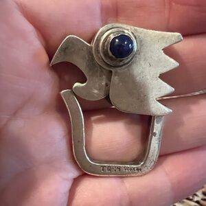 Taxco sterling silver eagle key fob